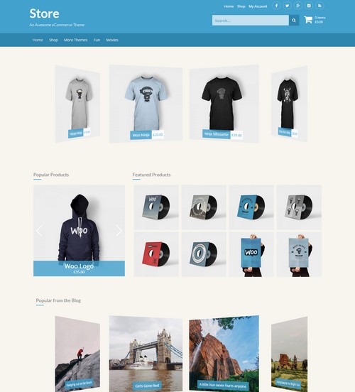 Store Free Woocommerce Template