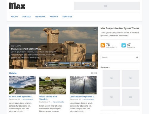 Max Magazine A Responsive Theme