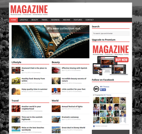 MH Magazine Lite WordPress Theme 2015