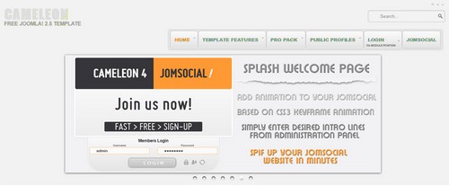 JJ Cameleon Free Template Joomla