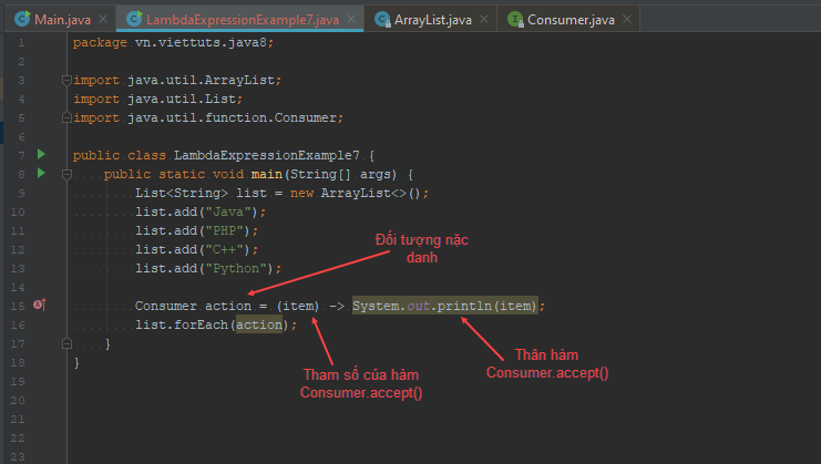 Lambda Expression - Biểu thức Lambda trong java 8