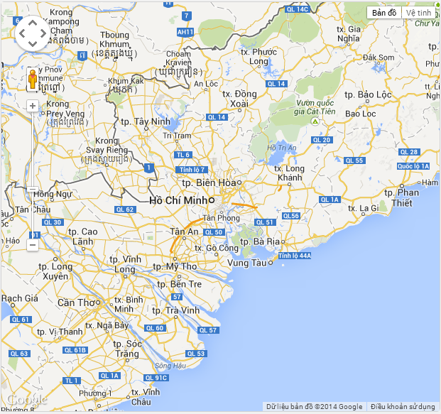 Viết ứng dụng google map hiển thị bản đồ thành phố hồ chí minh