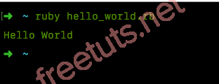 Cách chạy chương trình trong Ruby