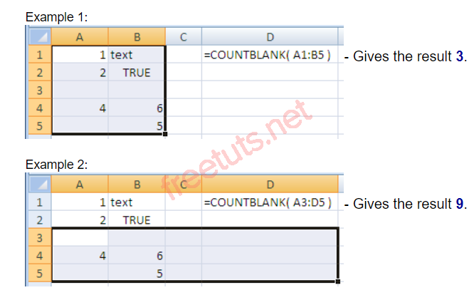 ham countblank trong excel PNG