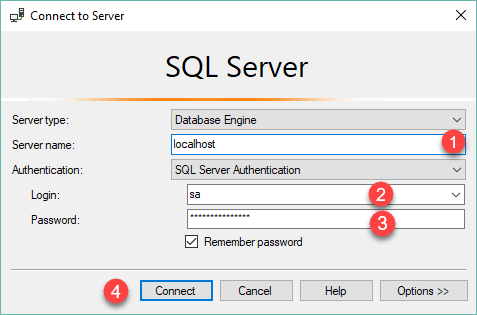 step 1 login to the SQL Server png